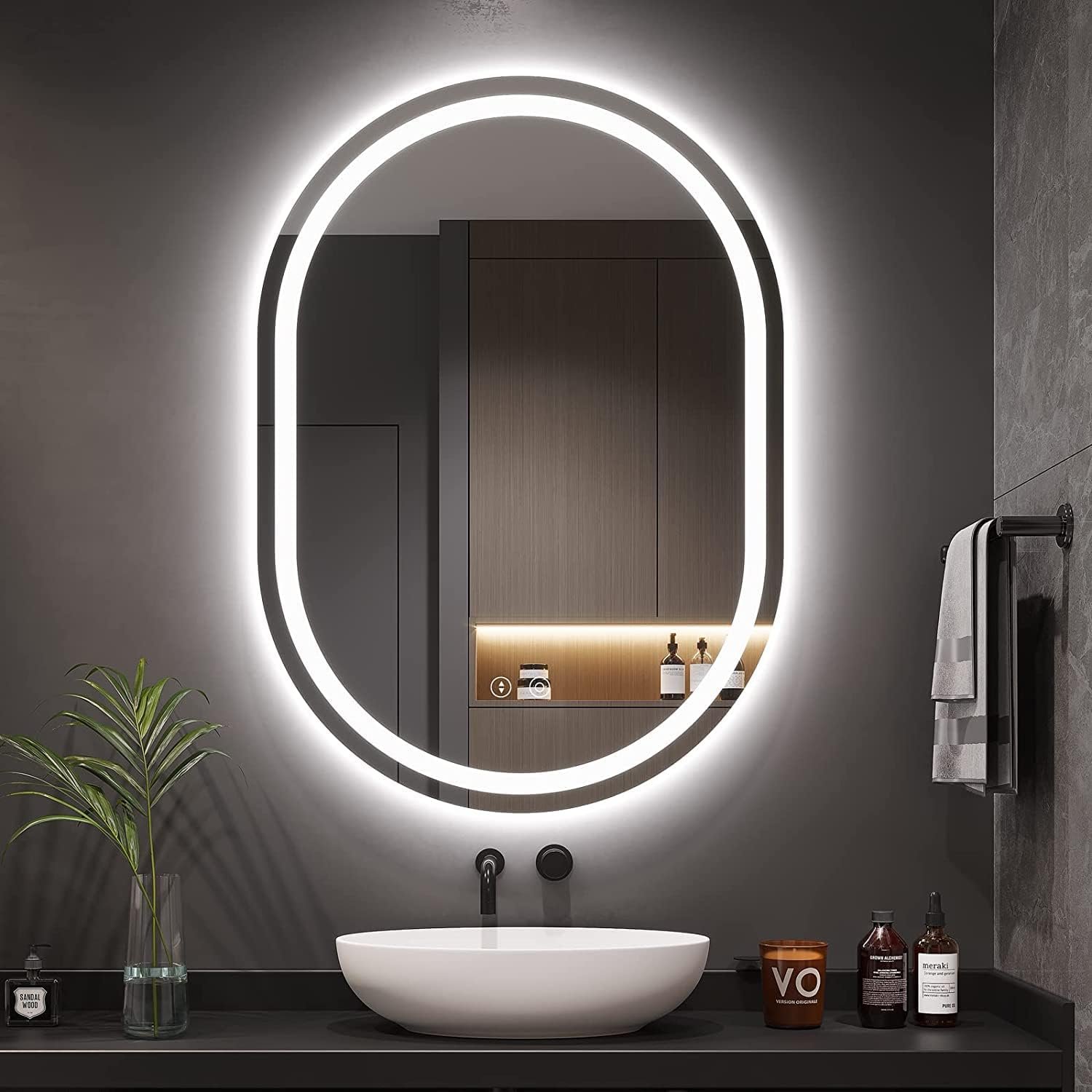 Dripex Espejo de Baño con Luz LED